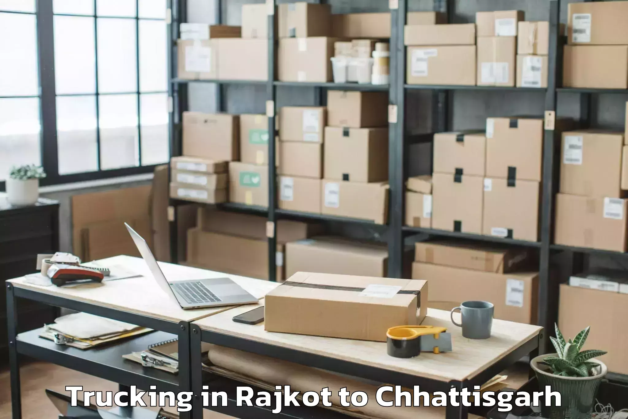 Expert Rajkot to Chhuikhadan Trucking